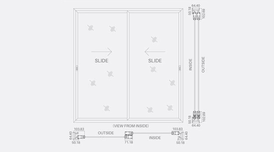 Fenster System Slider Window